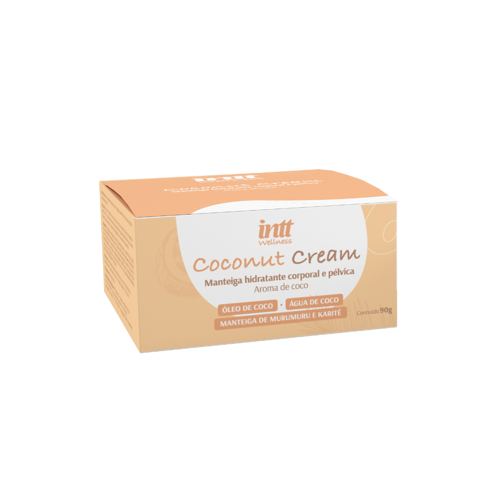 Coconut Cream Intt – Manteiga Hidratante Corporal e Pélvica Aroma de Coco 90g