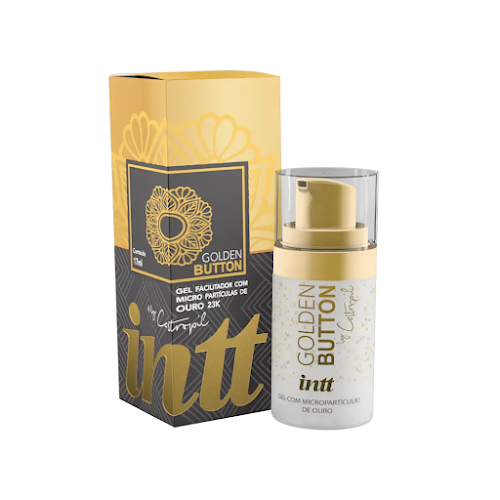 Gel de Massagem Sensorial Golden Button 15g Intt – Com Ouro 23k