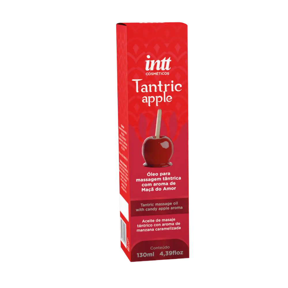 Óleo de Massagem Sensorial Maçã do Amor 130ml – Intt Cosméticos
