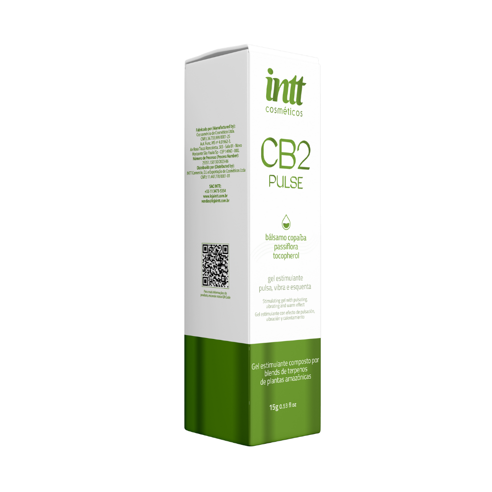 Pulse CB2 Intt – Gel de Massagem Corporal Sensorial e Botânico 15ml