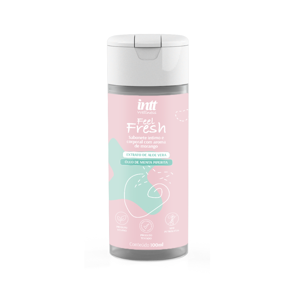 Sabonete Íntimo Feminino Morango Feel Fresh 100ml Intt