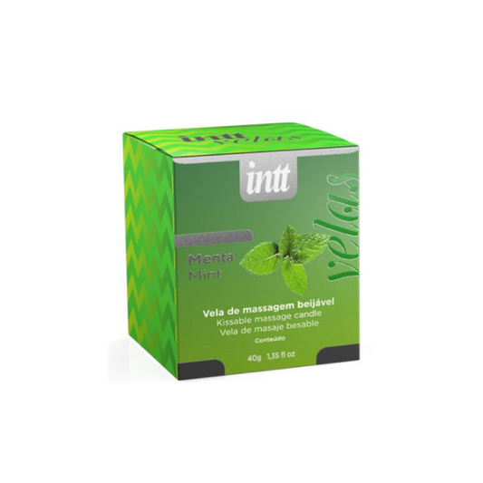 Vela de Massagem Beijável Menta Intt 40g Efeito Ice