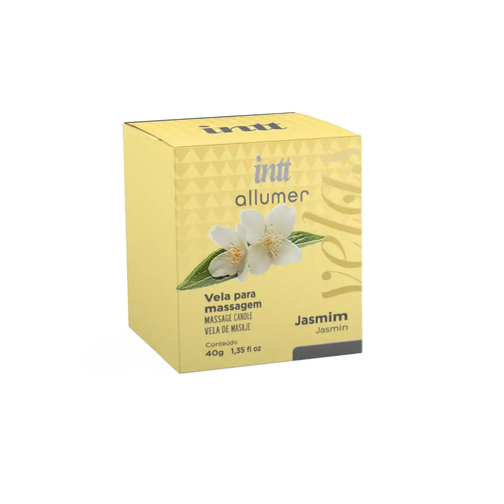 Vela de Massagem Jasmin Intt 40g – Óleo Quente Corporal Afrodisíaco