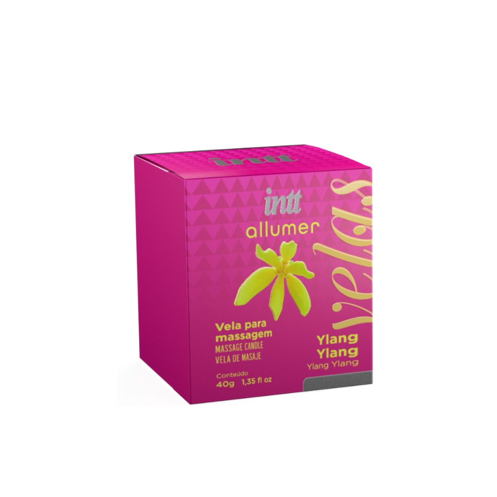 Vela de Massagem Ylang Ylang Intt 40g Óleo Quente Afrodisíaco