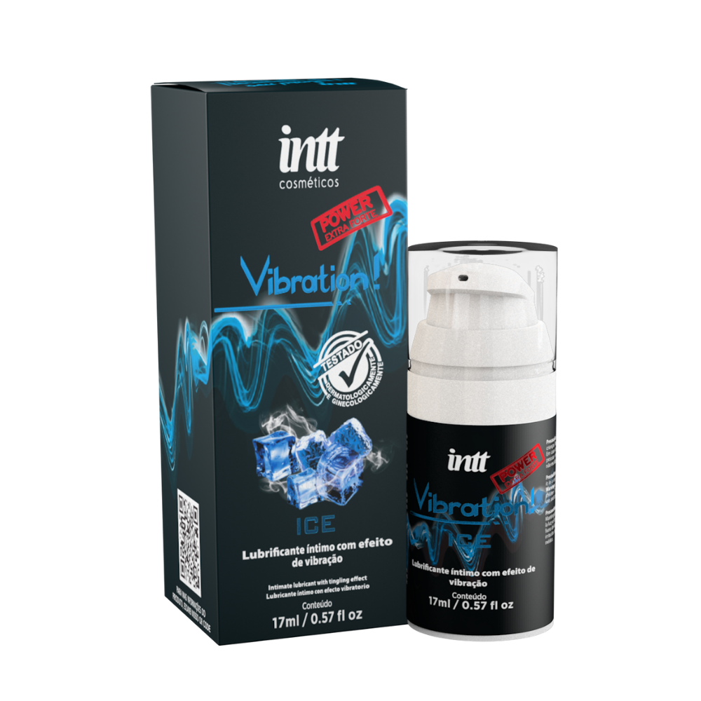 Gel de Massagem Sensorial Vibration Power Ice 17ml Intt – Efeito Refrescante