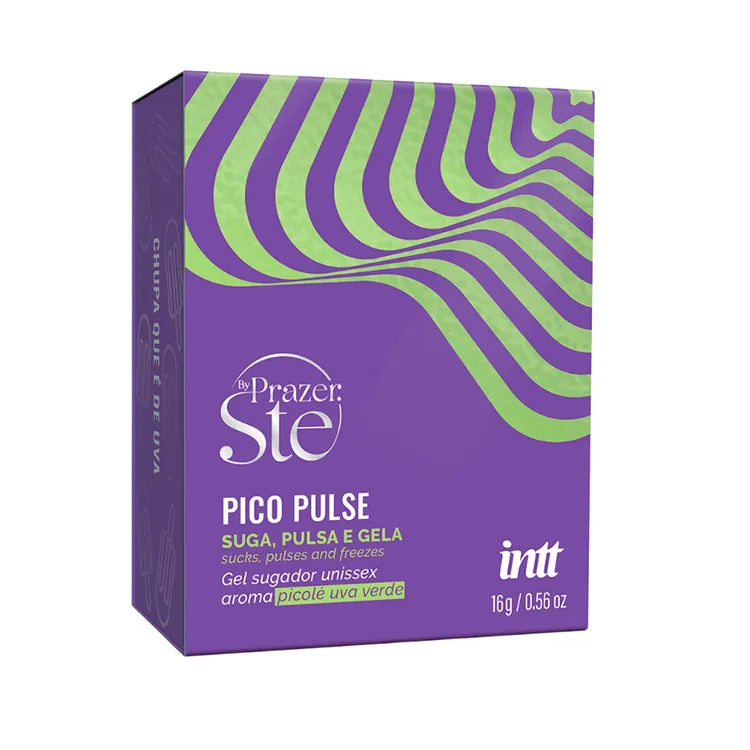 Pico Pulse Uva Verde 16g – Gel Sugador Pulsante Comestível Intt